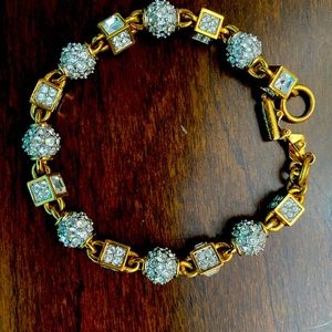Swarovski gold color & crystal bracelet